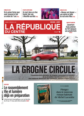 Cover of La Republique du Centre (Orleans - Loiret))