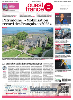 Cover of Ouest France (Caen - Bayeux - Falaise - Vire)