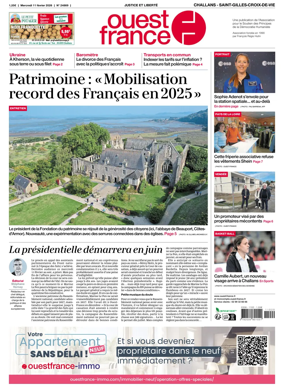 Cover of Ouest France (Challans / Saint-Gilles-Croix-de-Vie)