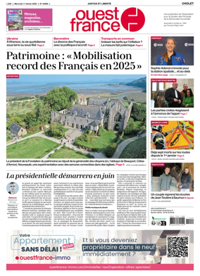 Cover of Ouest France (Cholet)