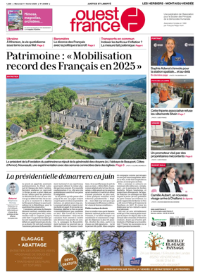 Cover of Ouest France (Les Herbiers / Montaigu)
