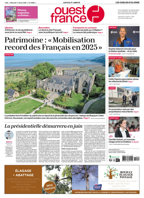 Cover of Ouest France (Les Sables-d'Olonne)