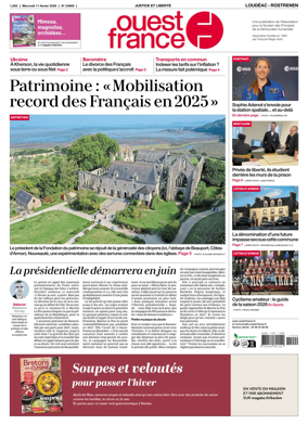 Cover of Ouest France (Loudeac / Rostrenen)