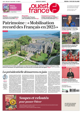Cover of Ouest France (Redon / Pays de Vilaine)