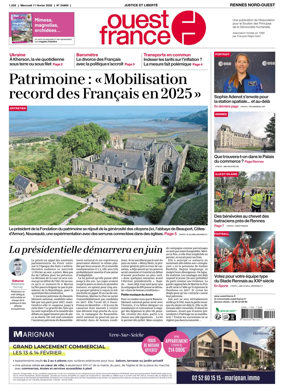 Cover of Ouest-France (Rennes Nord-Ouest)