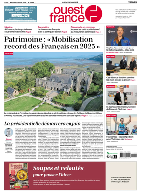 Cover of Ouest France (Vannes)