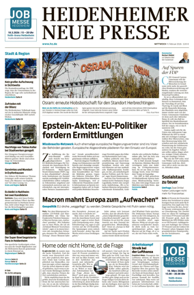 Cover of Heidenheimer Neue Presse