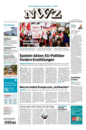 Cover of NWZ – Neue Wurttembergische Zeitung