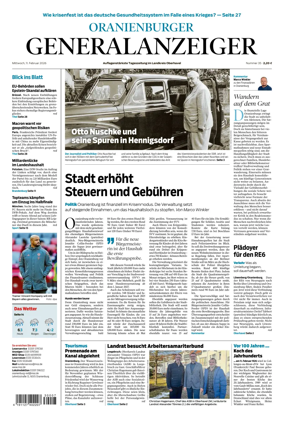Cover of Oranienburger Generalanzeiger