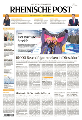 Cover of Rheinische Post - Monchengladbach and Korschenbroich