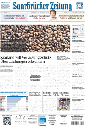 Cover of Saarbruecker Zeitung
