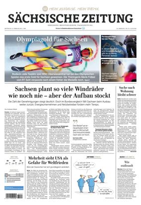 Cover of Sachsische Zeitung (Dresden)