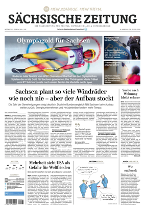 Cover of Sachsische Zeitung (Freital Dippoldiswalde & Osterzgebirge)