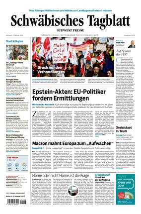 Cover of Schwabisches Tagblatt - Tubinger Chronik