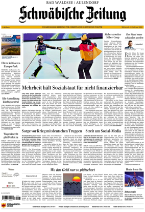 Cover of Schwabische Zeitung (Bad Waldsee / Aulendorf)