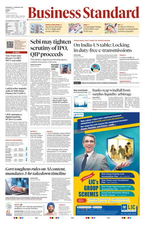 Cover of Business Standard