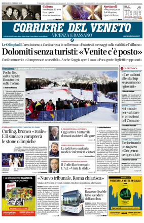 Cover of Corriere del Veneto (Vicenza e Bassano)