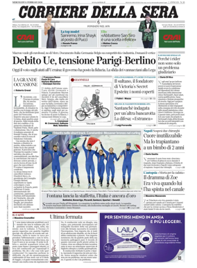 Cover of Corriere della Sera