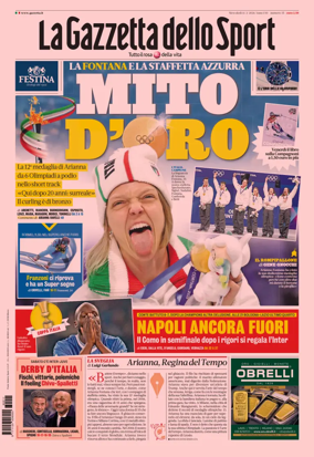 Cover of La Gazzetta dello Sport - Napoli