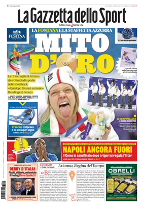 Cover of La Gazzetta dello Sport - Roma