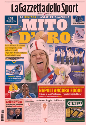 Cover of La Gazzetta dello Sport
