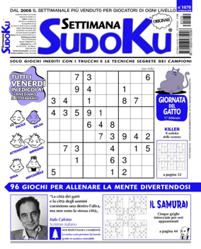 Cover of Settimana Sudoku