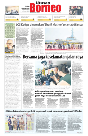 Cover of Utusan Borneo (Sarawak)