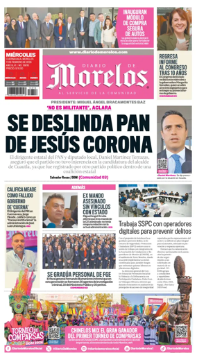 Cover of Diario de Morelos