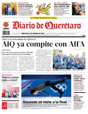 Cover of Diario de Queretaro