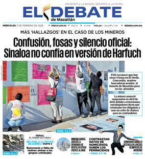 Cover of El Debate de Mazatlan