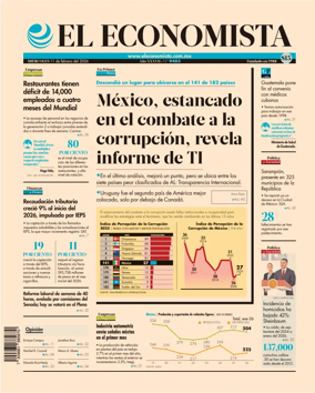 Cover of El Economista (Mexico)
