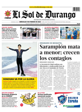 Cover of El Sol de Durango