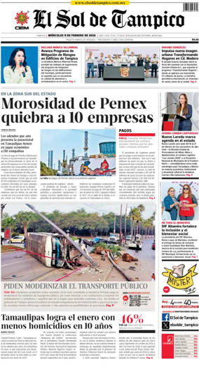 Cover of El Sol de Tampico