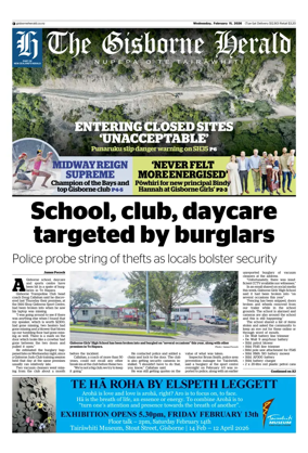 Cover of The Gisborne Herald