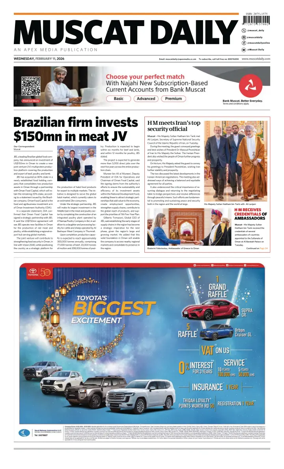 Cover of Muscat Daily