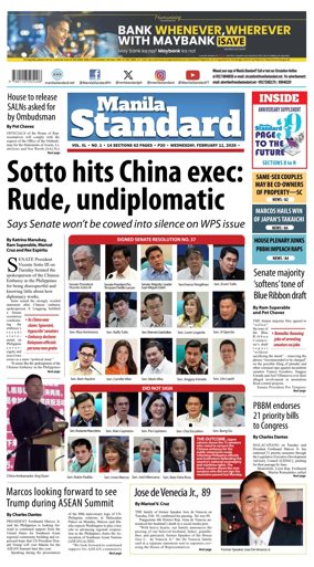 Cover of Manila Standard