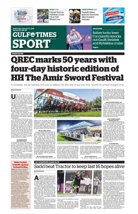 Cover of Gulf Times Sport