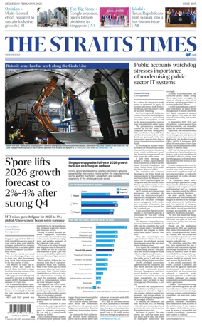 Cover of The Straits Times