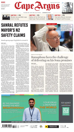 Cover of Cape Argus (PM Edition)