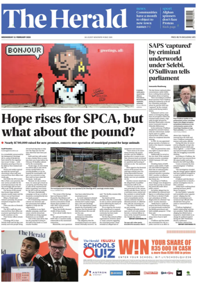 Cover of The Herald (South Africa)