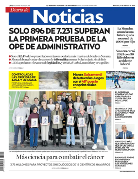 Cover of Diario de Noticias (Spain)