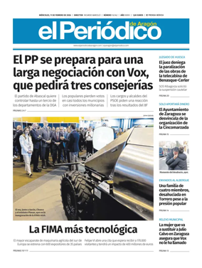 Cover of El Periodico Aragon