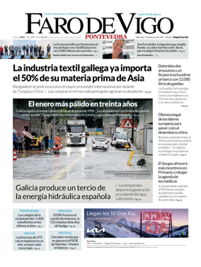 Cover of Faro de Vigo (Pontevedra)