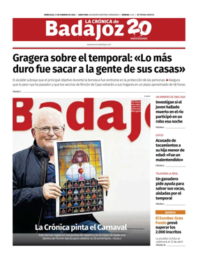 Cover of La Cronica de Badajoz BE