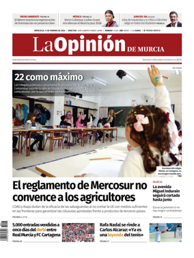 Cover of La Opinion de Murcia