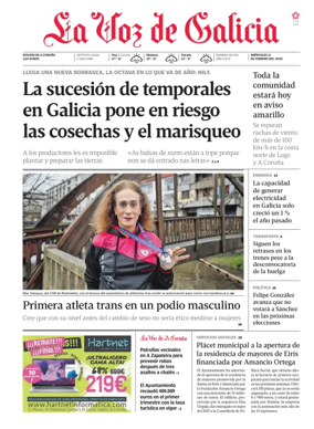 Cover of La Voz de Galicia (A Coruna)