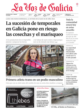 Cover of La Voz de Galicia (Deza)