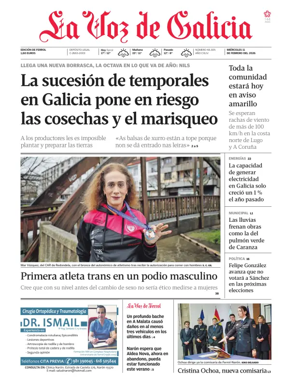 Cover of La Voz de Galicia (Ferrol)
