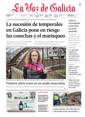 Cover of La Voz de Galicia (Lugo)