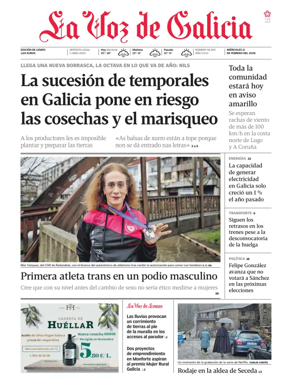 Cover of La Voz de Galicia (Monforte)